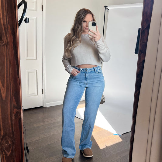 90S STRETCH VINTAGE FLARE JEANS